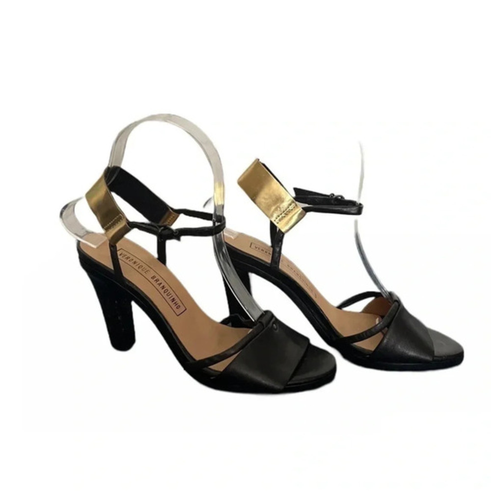 Veronique Branquinho sandals Black High heel Holiday Party Event Size 5.5